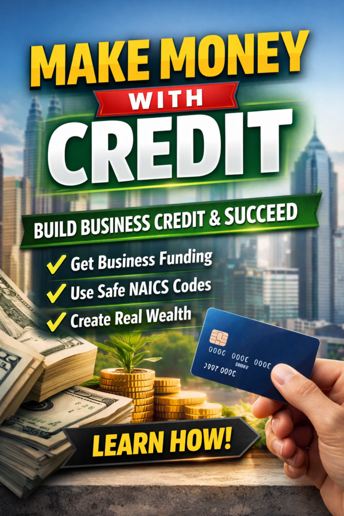make money with credit and build business credit